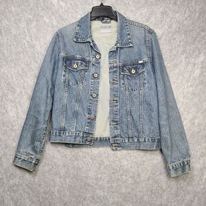 Blue Ridge Jeans Vintage Women's‎ Size Small Blue Denim Trucker Jacket